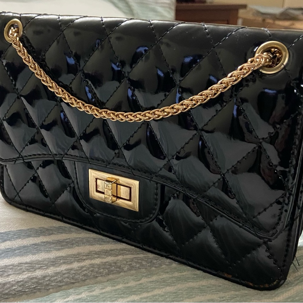 Small Rectangular Crossbody Bag - Black Color - Picture 4 of 6